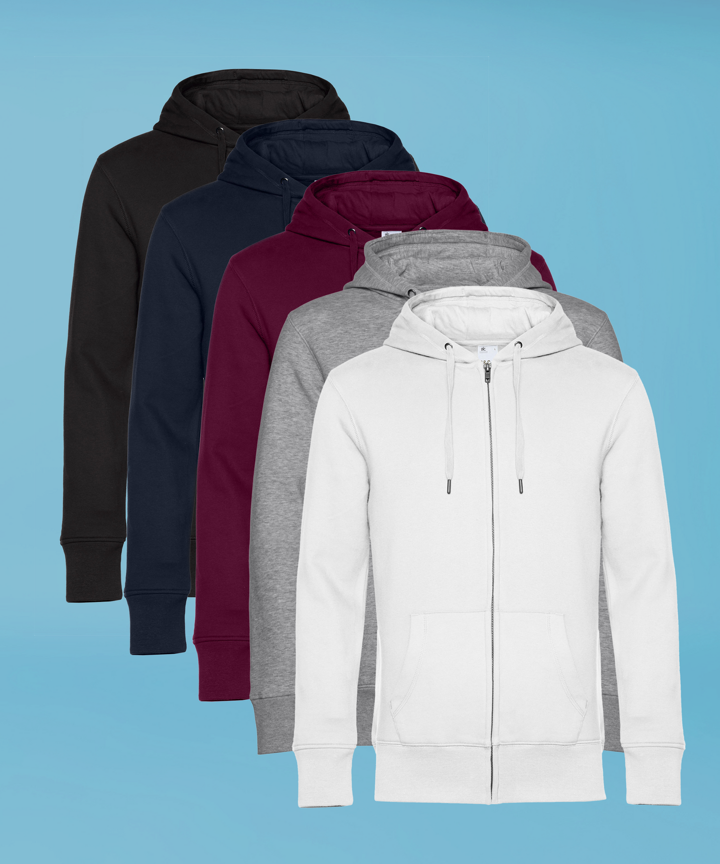 Embroidered Zip Up Hoodie