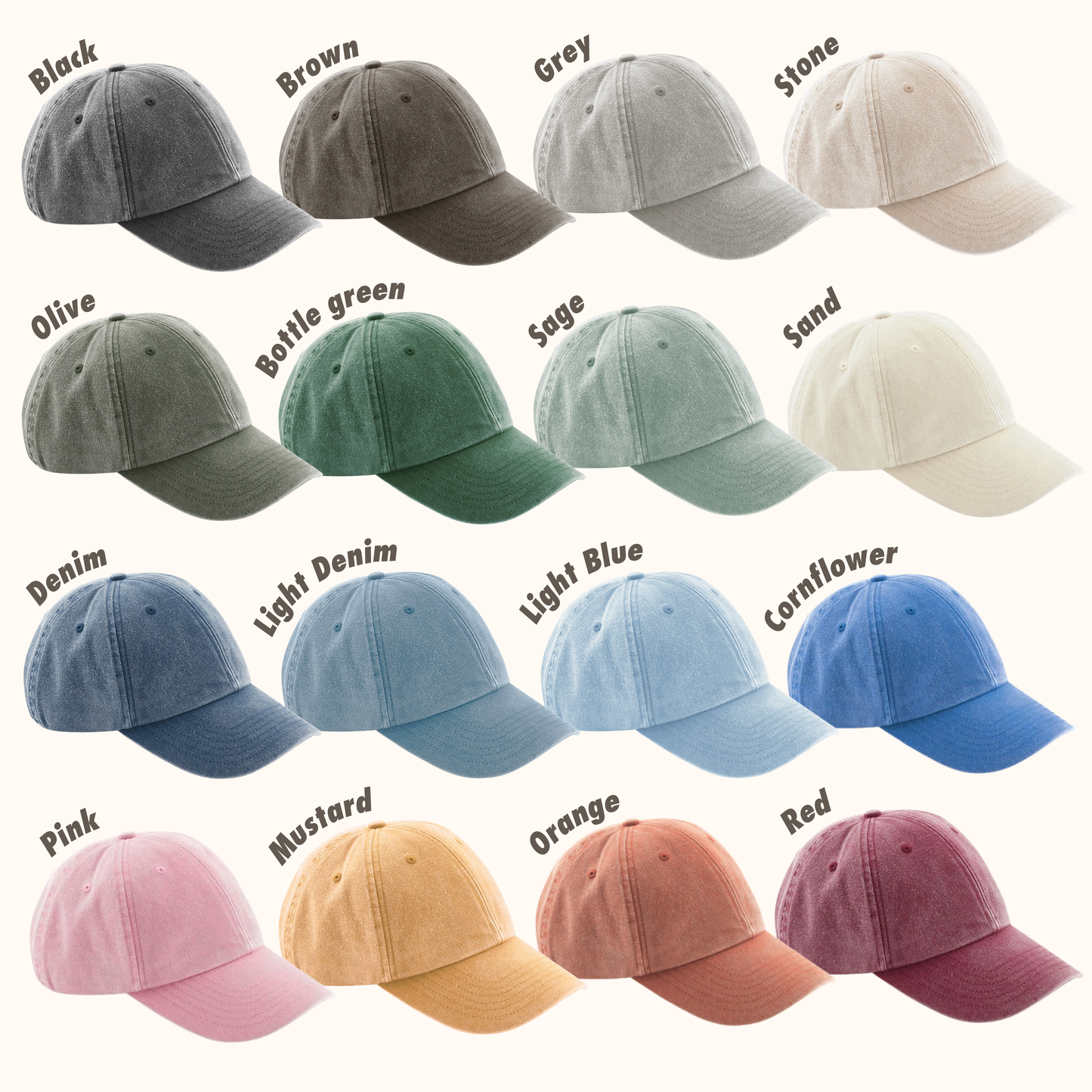 Custom Vintage Style Baseball Cap